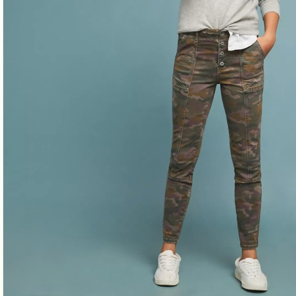 Anthropologie Jefferson Slim Utility Camouflage Pants Size 25 Pre-Owned - Picture 10 of 10
